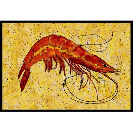 Carolines Treasures 36 x 24 in. Shrimp Indoor Or Outdoor Doormat 8126-JMAT